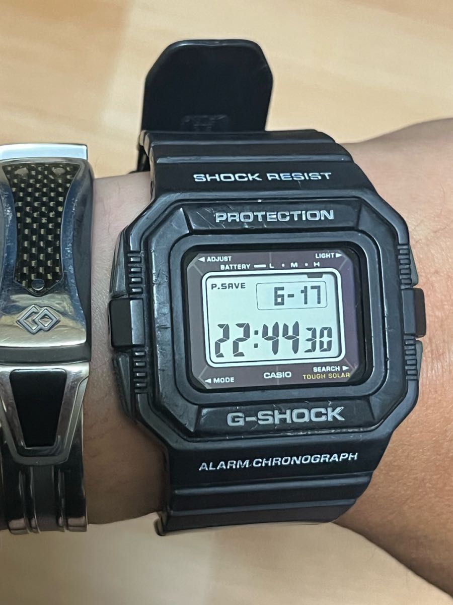 美品 SHOCK G-5500 電波ソーラーモデル-