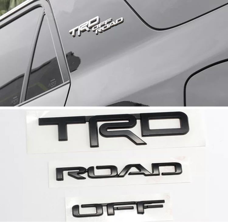 TRD OFF ROAD エンブレム オフロード SUV RAV4 ハリアー プラド ランクル 2個