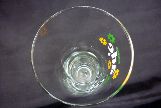 Suntory ade グラス 5点セット 花柄 ノベルティ コップ ガラス製 昭和レトロ レトロポップ 食器 サントリー SUNTORY _画像5