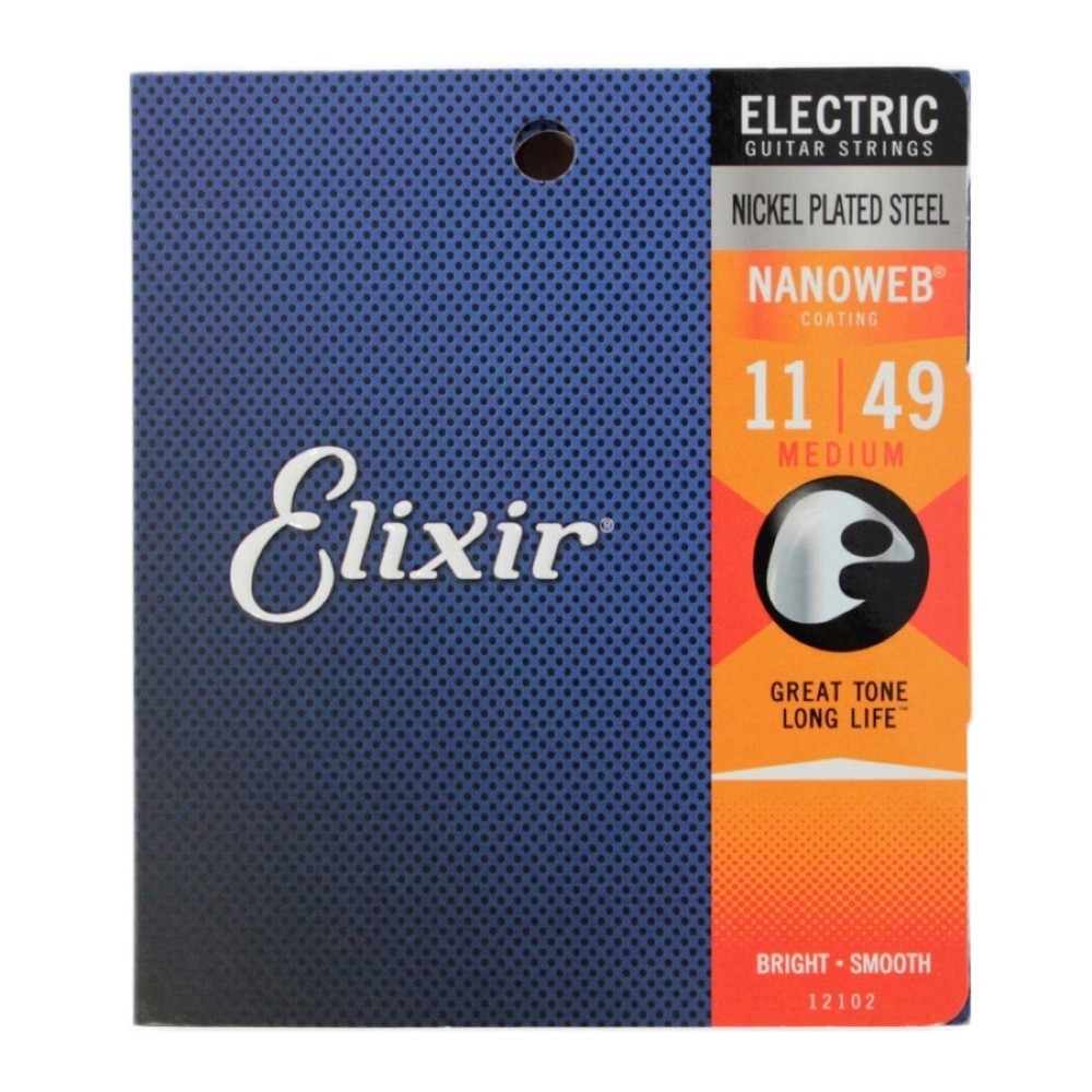 エリクサー ELIXIR 12102 NANOWEB Medium 11-49×3SET エレキギター弦_画像1