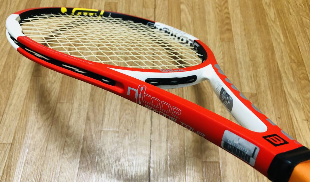 送料無料 極美品 Wilson n six-one tour 90 ウィルソン エヌ シックスワン ツアー 90 R・フェデラー 魔法の杖  新品レザーグリップの画像1