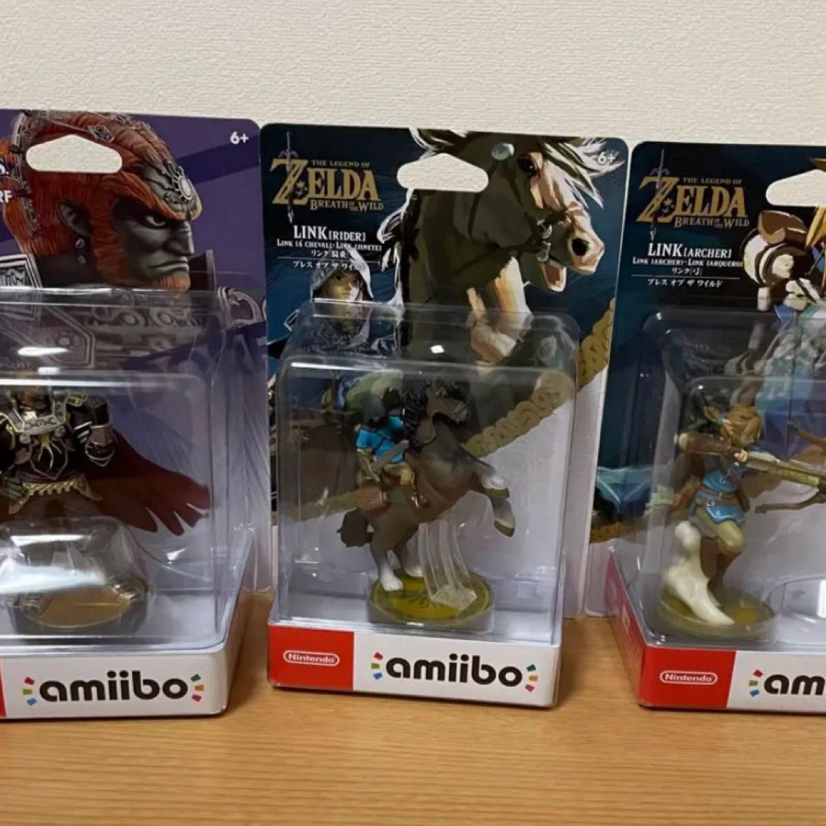 amiibo 3個セット ゼルダの伝説 リンク(弓) (騎乗) ガノンドロフ-