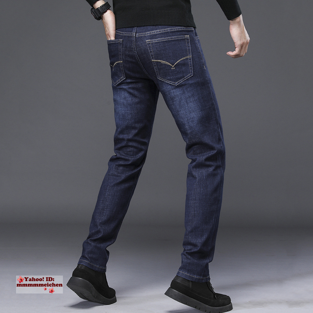 新品★ジーンズ メンズ デニムパンツ スキニー クライミングパンツ ボトムス ダメージ加工 【ブルー、ブラック選択可】W36_画像4