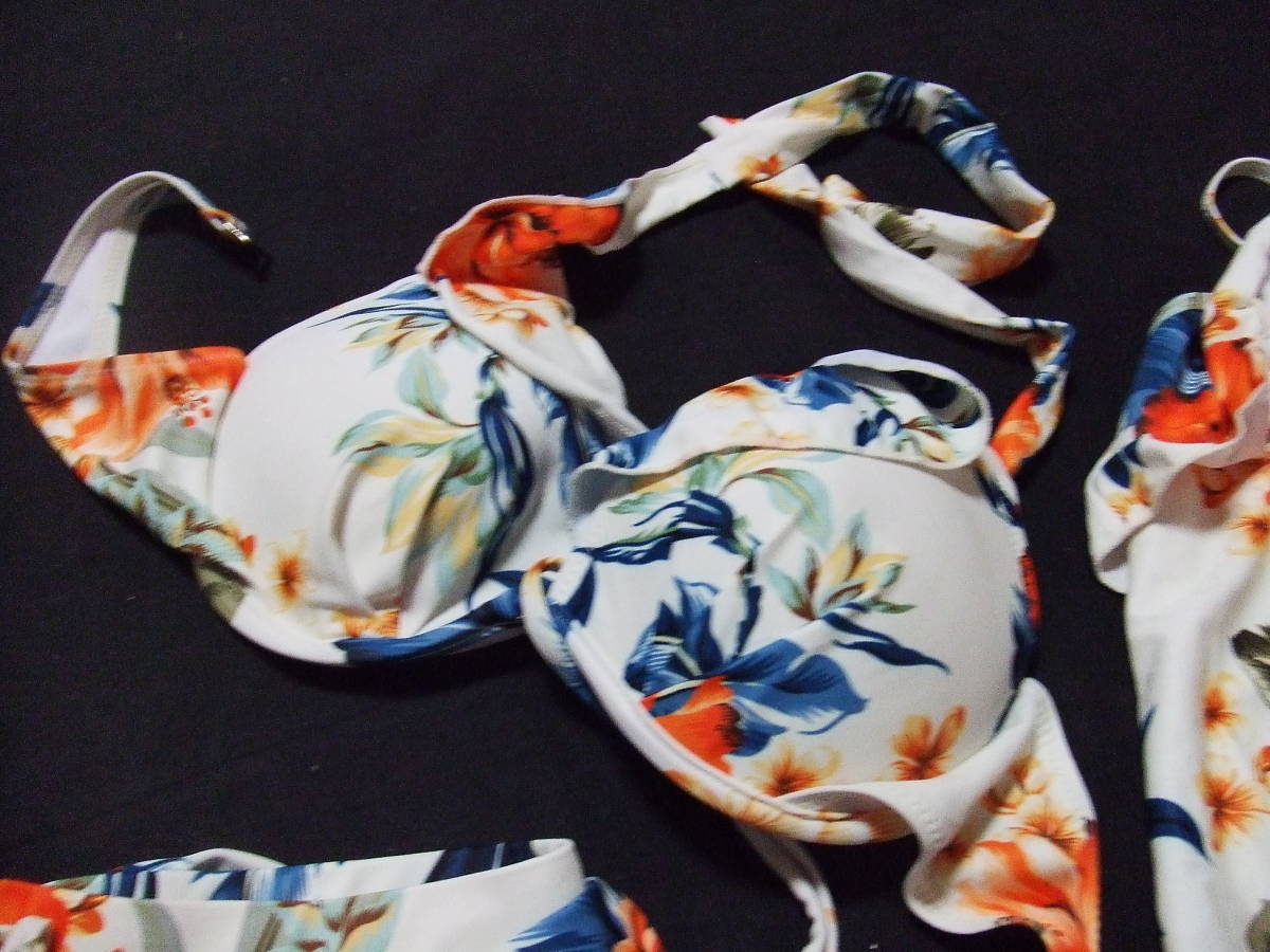  floral print * lady's swimsuit swimsuit bikini separate size L M265