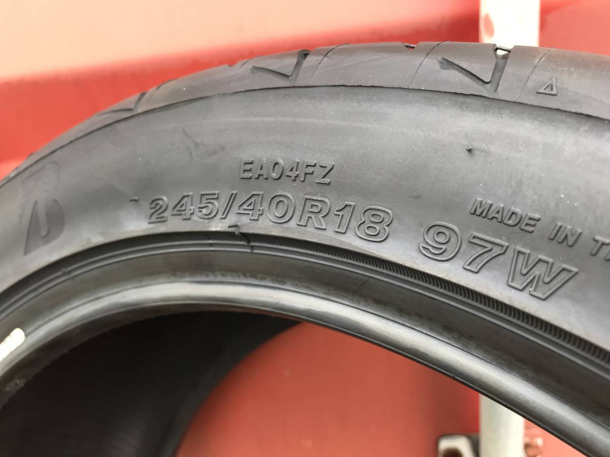 【在庫ラスト】2022年製 輸入新品 ブリヂストン 245/40R18 97W ポテンザ アドレナリン RE004　4本セット◆D2529_画像3