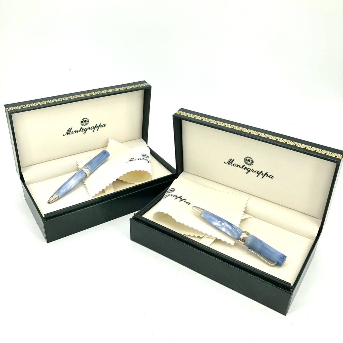 Montegrappa△ボールペン△2点セット』KA-274 モンテグラッパ SILVER