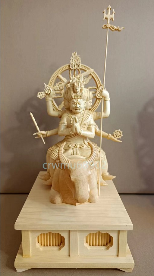 最新作 総檜材 木彫仏像 仏教美術 精密細工 仏師手仕上げ品 五大明王像