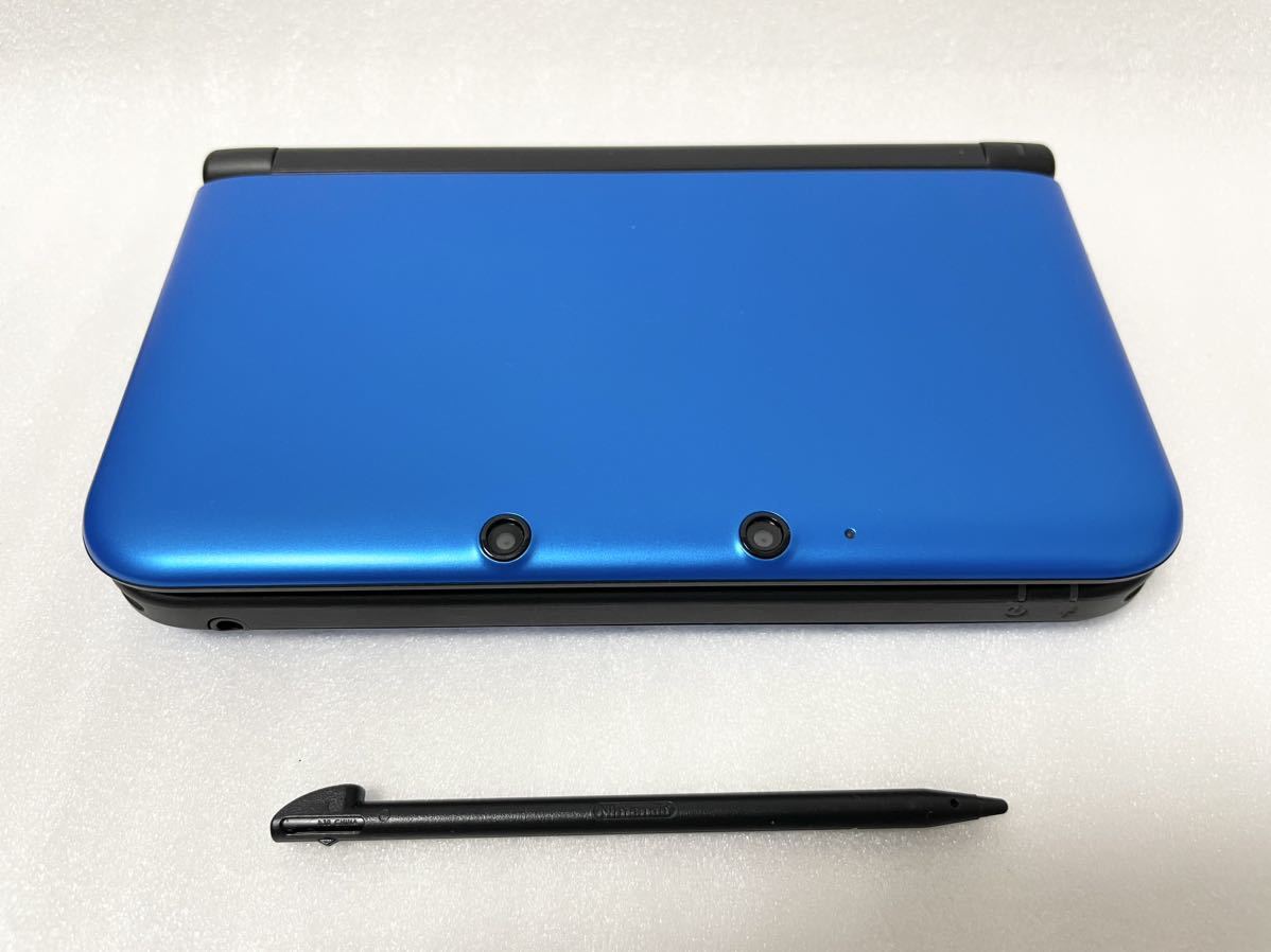 06【中古 美品】Nintendo 3DS LL 本体 ブルー×ブラック ニンテンドー