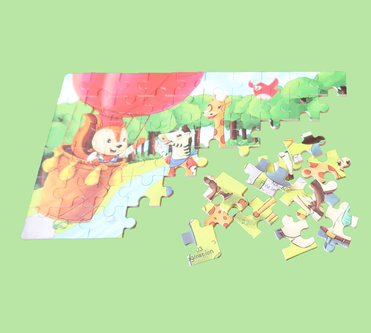 【新品送料無料】ジグソーパズル 旅に出よう！！ 知育玩具 誕生日プレゼント 入園祝い プレゼント ギフト パズル かわいいパズル_画像1