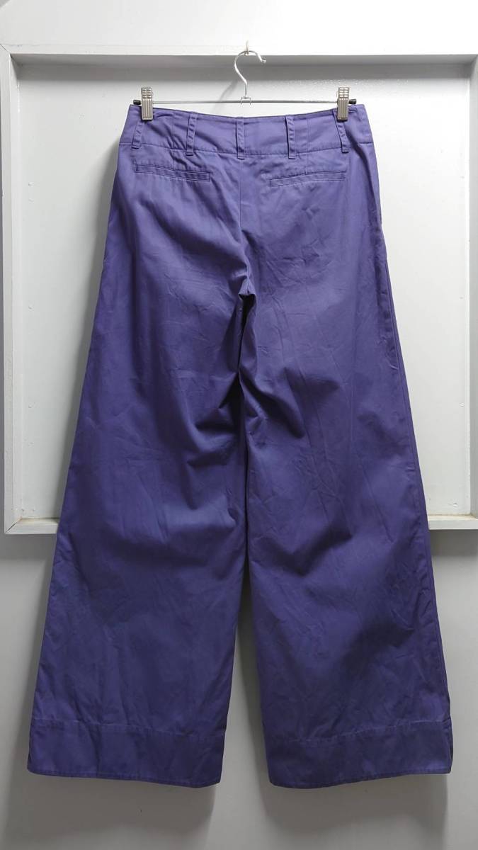 90-00*s RALPH LAUREN buggy flair trousers pants navy size 9 wide pants Ralph Lauren 