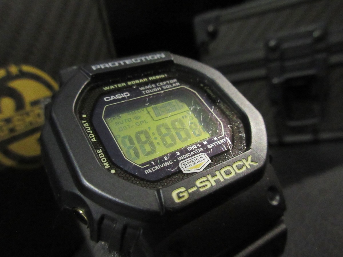 G-SHOCK 25周年記念 Dawn Black ドーンブラック タフソーラー GW-5625AJ-1JF Gショック カシオ 腕時計 ブラック ゴールド 黒 金_画像4