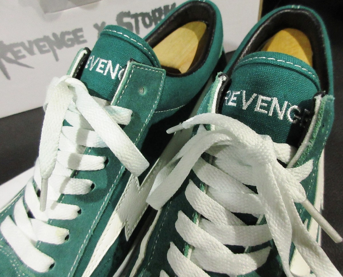 定価32,400円 リベンジストーム REVENGE x STORM CLASSIC PLUS GREEN グリーン 緑系 スニーカー_画像4