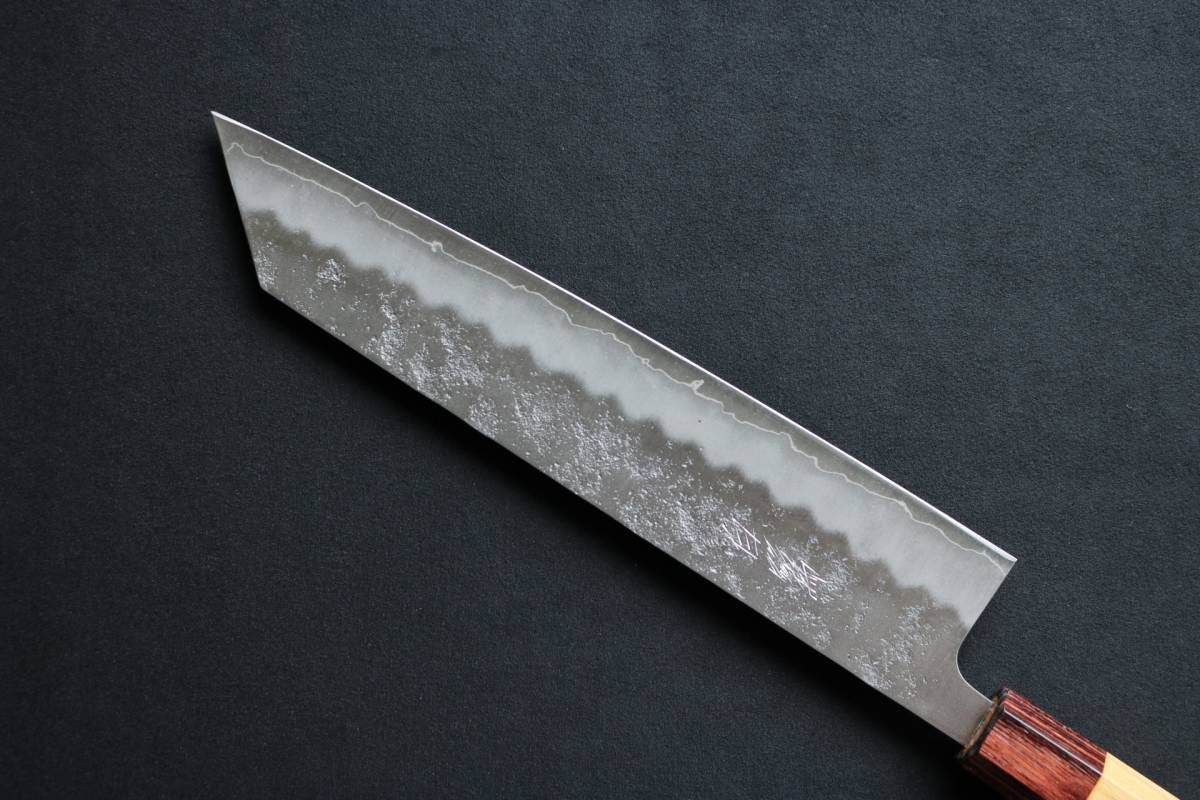 切付 牛刀 包丁 白鷺 銀三鋼 梨地 ケヤキ八角柄 240mm | knowhowtrg.com