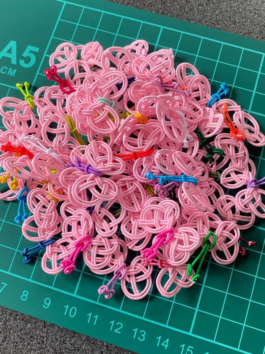 水引パーツ 絹巻水引 蝶々 ちょう ラッピング 50個 結婚式 水引シャワー