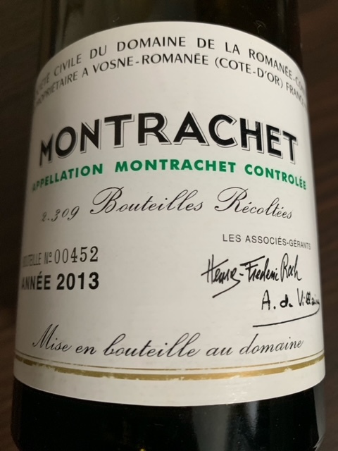 ◇入手困難レア空瓶◇DRC◇MONTRACHET【2013 ◇入手困難レア空瓶◇DRC◇MONTRACHET【2013
