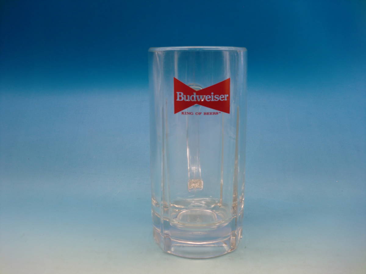 バドワイザー　ビールジョッキ　1個　Budweiser　ジョッキ　ロゴ入り　販促品　希少　アメリカン　ガラス製　中古_画像1