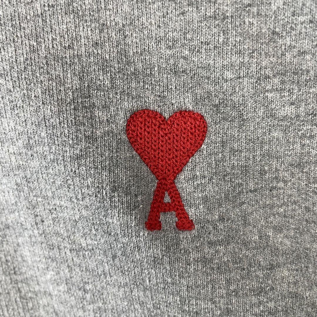 美品 AMI DE COEUR パーカー レディース フーディ 刺繍ロゴ ハート