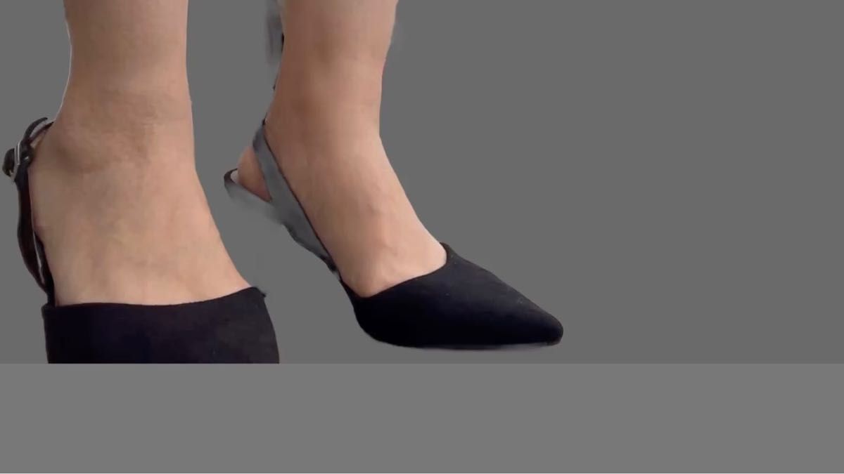 Pointed toe sandal BLACK