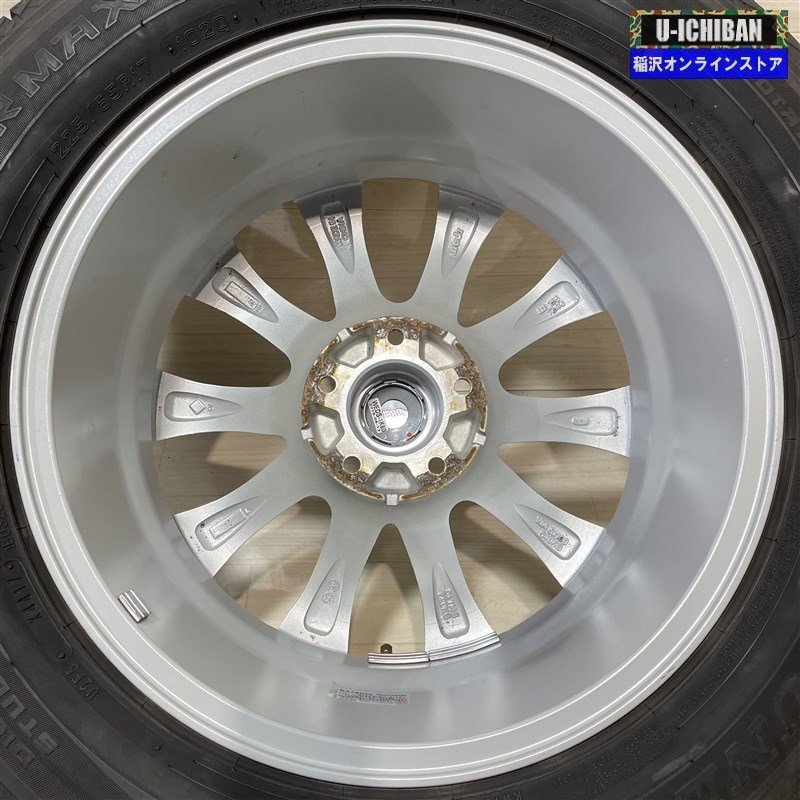 225/65R17 CX-5 CX-8 等 アクセルフォー 7-17+48 5H114.3 ダンロップ SJ8 17インチ 4本セット 009k_画像6