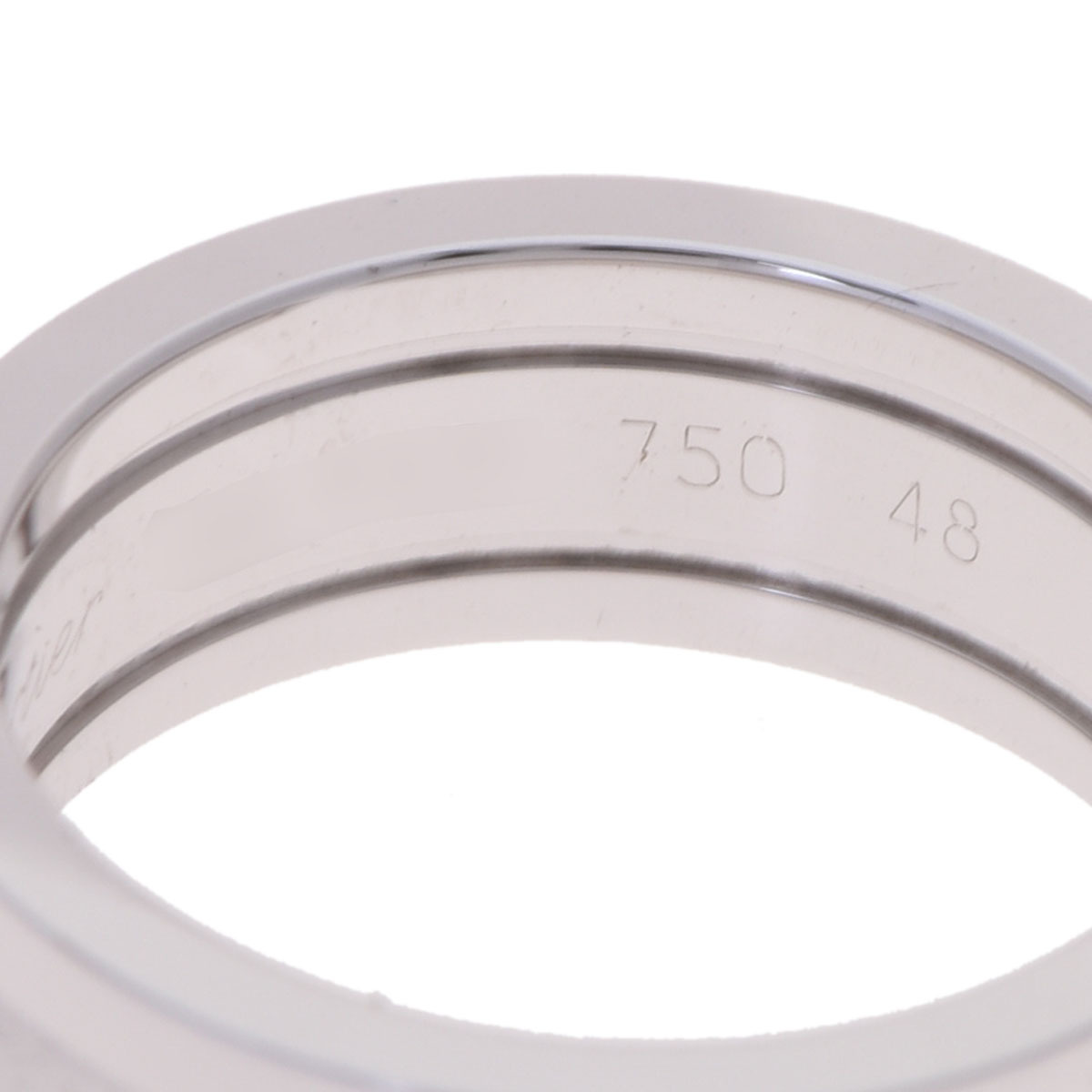 CARTIER カルティエ C2リング #48 8号 レディース K18ホワイトゴールド