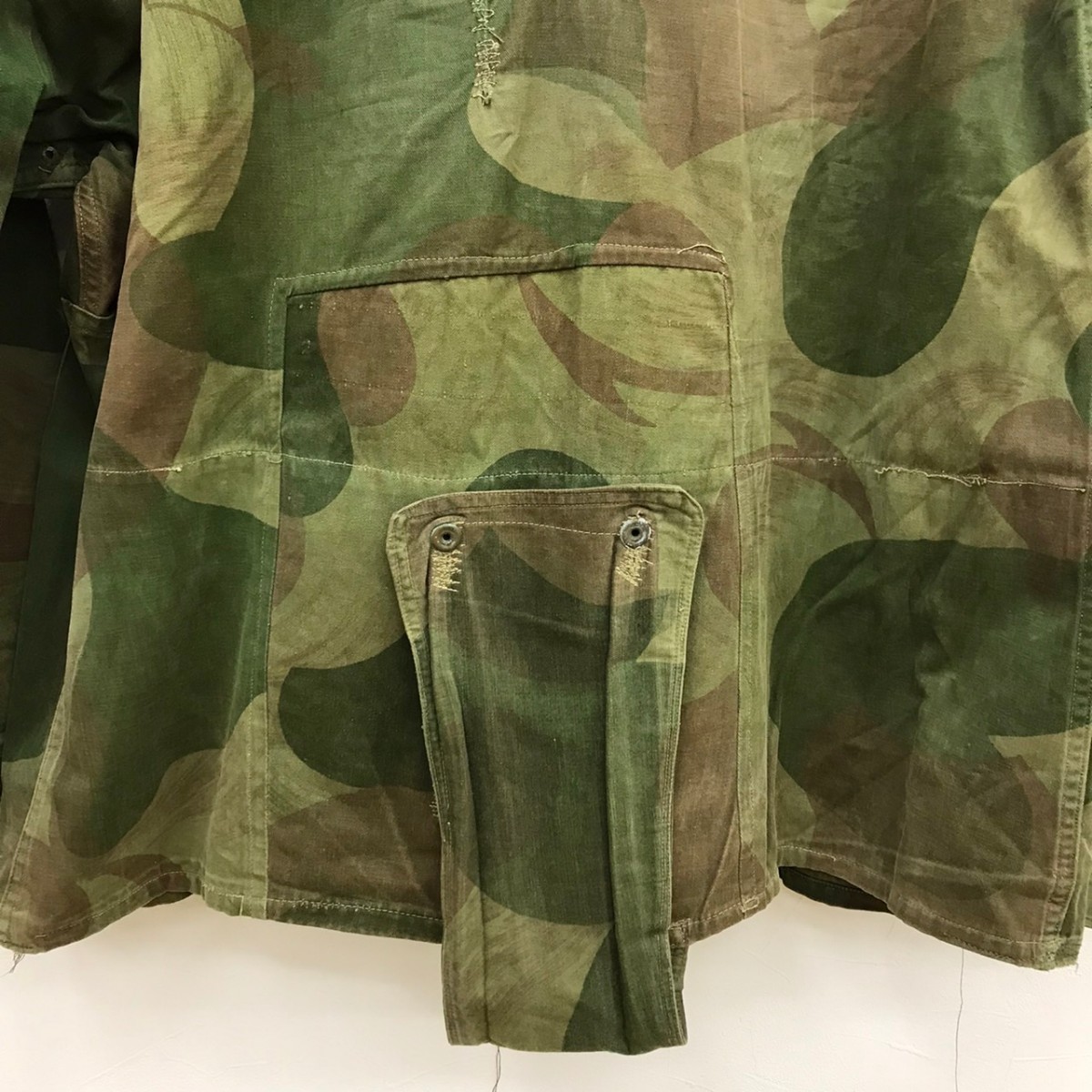 【size.3】50s 1950年代 ベルギー軍 実物 Belgian Army Denison Smock デニソンスモックジャケット ブラッシュカモ 迷彩 アノラック ユーロの画像7