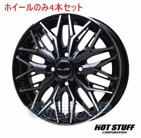 4本セット HOT STUFF Precious AST M3 ブラックポリッシュ (BK/P) 16インチ 6.0J 100/4 43 バレーノ 42S