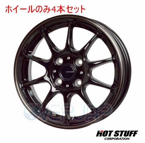 4本セット HOT STUFF G.speed P-07 ブラック&ブロンズクリア (BK/BR) 16インチ 6.0J 100/4 43 スイフト ZD72系_画像1