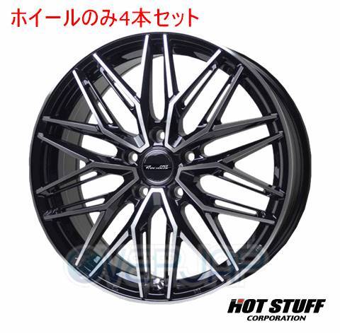 4本セット HOT STUFF Precious AST M3 ブラックポリッシュ (BK/P) 17インチ 7.0J 114.3/5 48 エアトレック CU5W_画像1