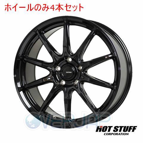 4本セット HOT STUFF G.speed G-05 メタリックブラック (MBK) 17インチ 7.0J 114.3/5 38 NX200t AGZ15