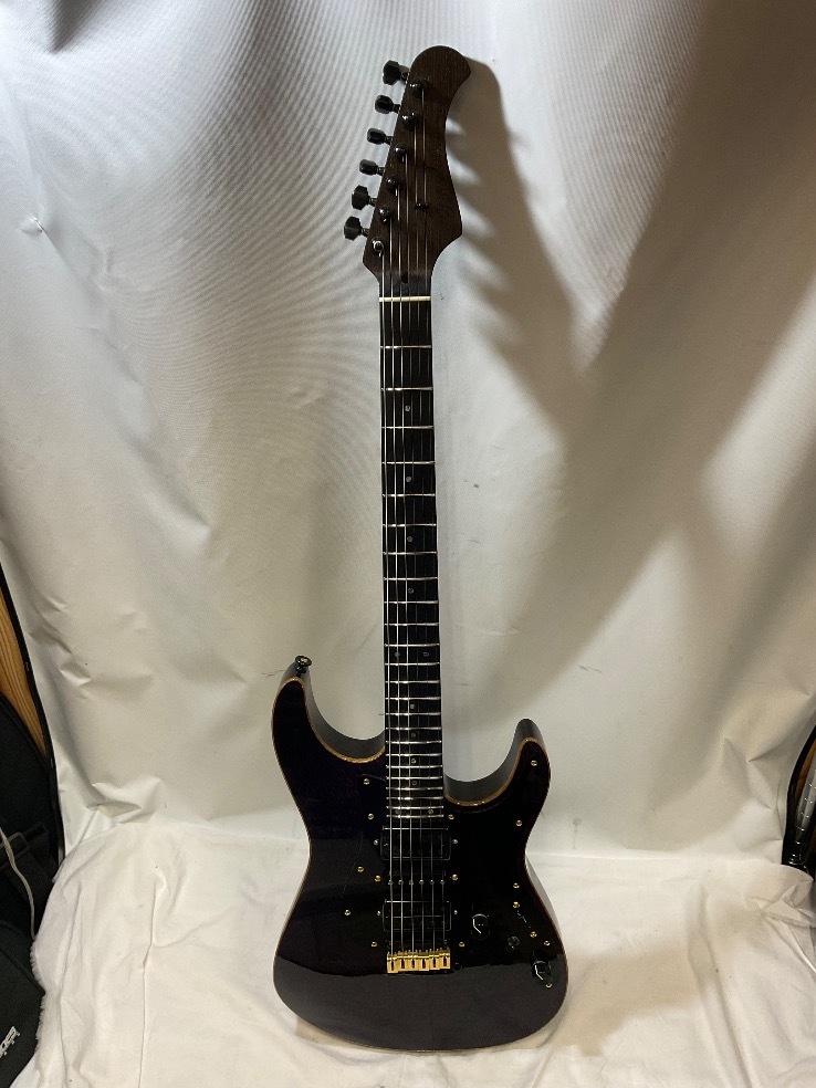 u51725 Bacchus [EMPIRE #4] used electric guitar operation ok purple color 