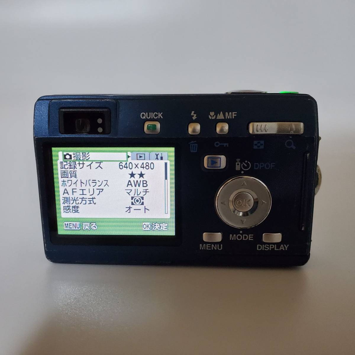 動作確認済】ペンタックス オプティオ PENTAX Optio S5i ブルー 動作確認済】ペンタックス オプティオ PENTAX Optio S5i ブルー