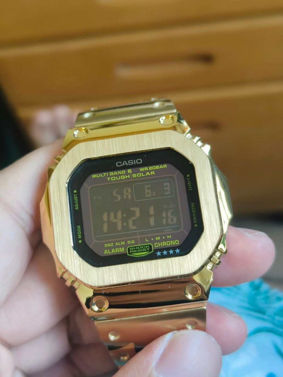 G-SHOCK GW-M5610 multiband6 電波ソーラー フルメタル ゴールドカスタム