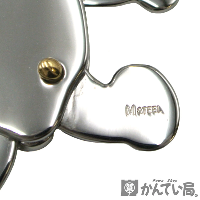 17210 Pomellato【ポメラート】オルセット クマ アニマル ペンダントトップ K18/SS コンビ アクセサリー【中古】USED-AB_画像4