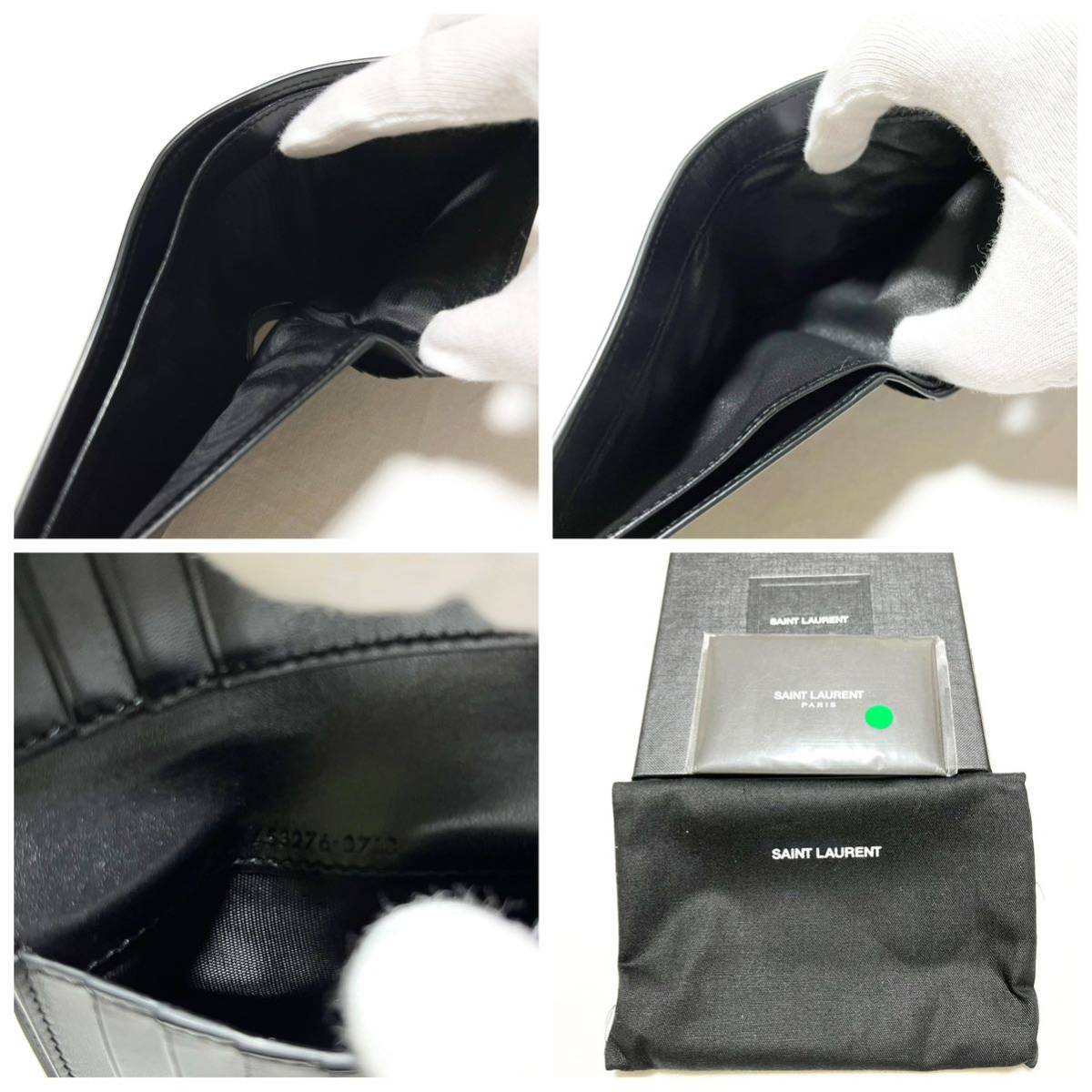 SAINTLAURENT/サンローラン レザー折財布 美品 正規品 | noonanwaste.com