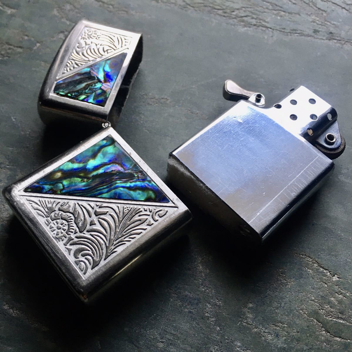 zippo型オイルライター シェル 検ジッポー ターコイズ|PayPayフリマ