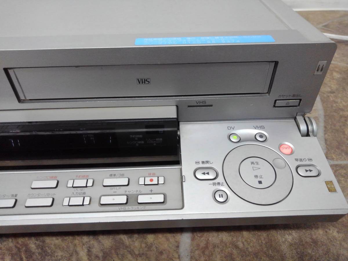H1811(073)-829/HY3000　SONY ソニー VHS/MiniDV ダブルビデオデッキ WV-DR5_画像8