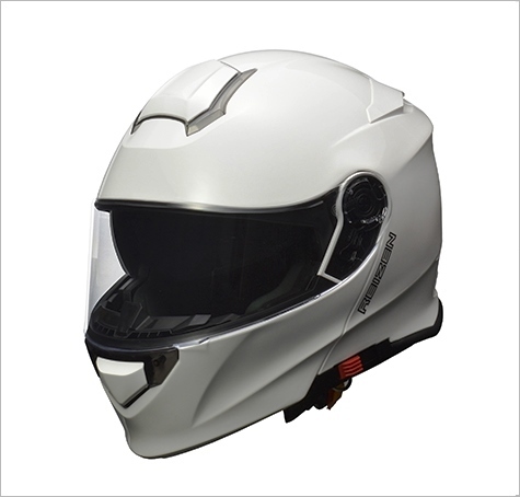 モジュラーヘルメット　 REIZEN　ホワイト　M(57～58cm未満)サイズ　REIZEN WH M リード工業