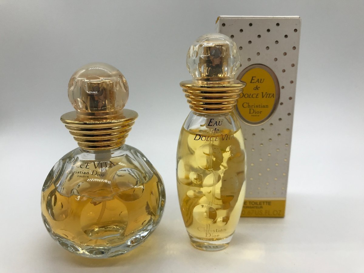 ■【YS-1】 香水 ■ ディオール Christian Dior ■ ドルチェヴィータ EDT 50ml 20ml ■ 2本セット DOLCE VITA 【同梱可能商品】K■_画像1