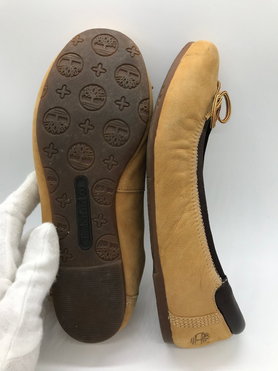 #[YS-1] Timberland Timberland slip-on shoes # pumps light brown group 23cm [ including in a package possibility commodity ]K#