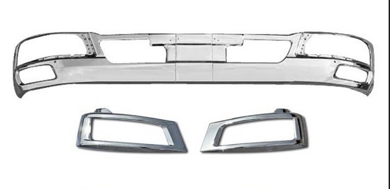  Mitsubishi Fuso the best one Fighter standard plating front bumper & head light cover set [ Hokkaido * Okinawa * remote island shipping un- possible ]