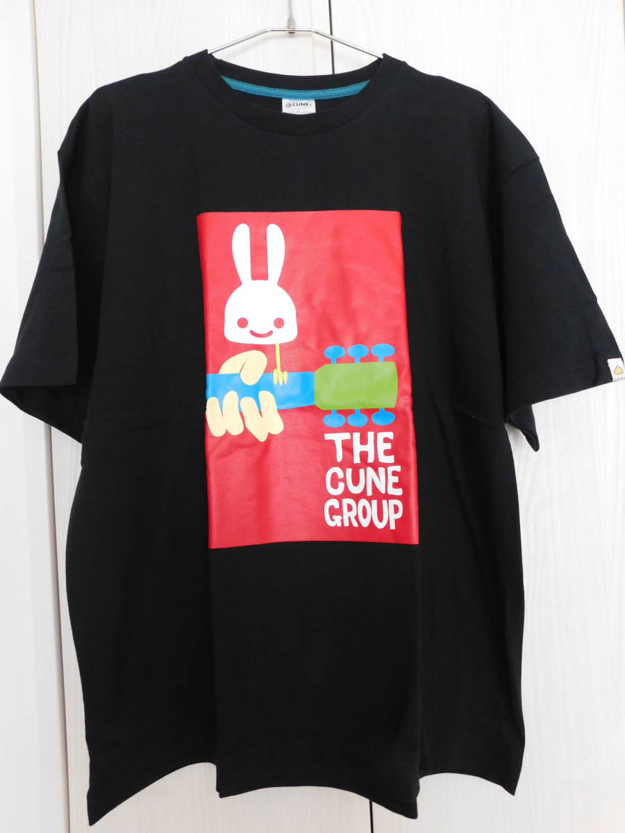 新品未使用 タグ付き CUNE THE CUNE GROUP WS Ｔシャツ XLサイズ T-SHIRTS 黒 BLACK キューン うさぎ ウサギ 完売品_画像1