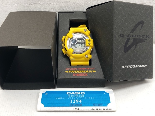 超美品の YELLOW IN MEN フロッグマン FROGMAN Gショック G-SHOCK