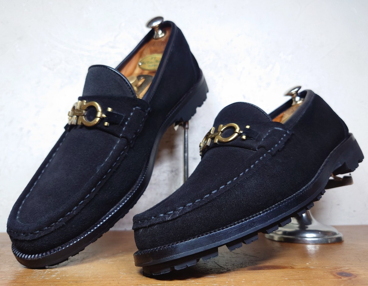 美品】ITALY製 Salvatore Ferragamo/フェラガモ ガンチーニ ビット