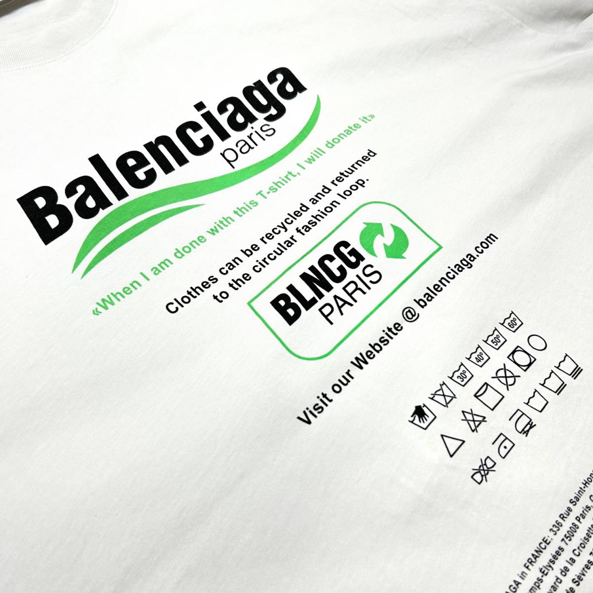 国内正規品 定価11万 BALENCIAGA DRY CLEANING BOXY OVERSIZE T-SHIRT