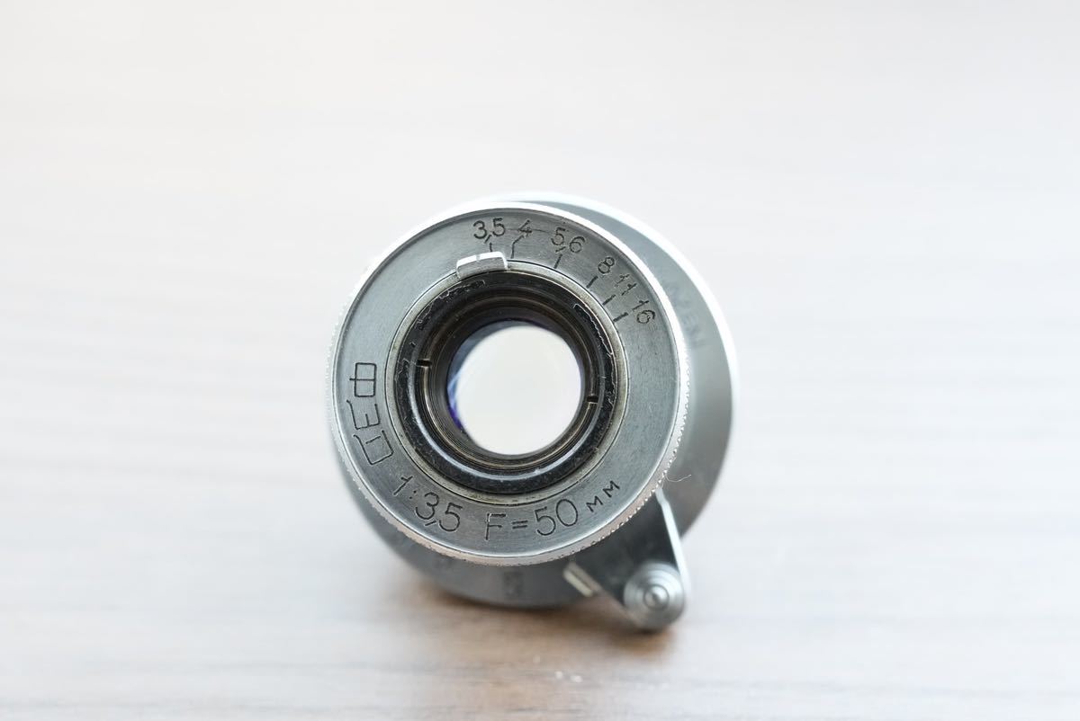 値引きする 50mm Industar-10 沈胴型 分解清掃済 f3.5 17 Elmar Leica