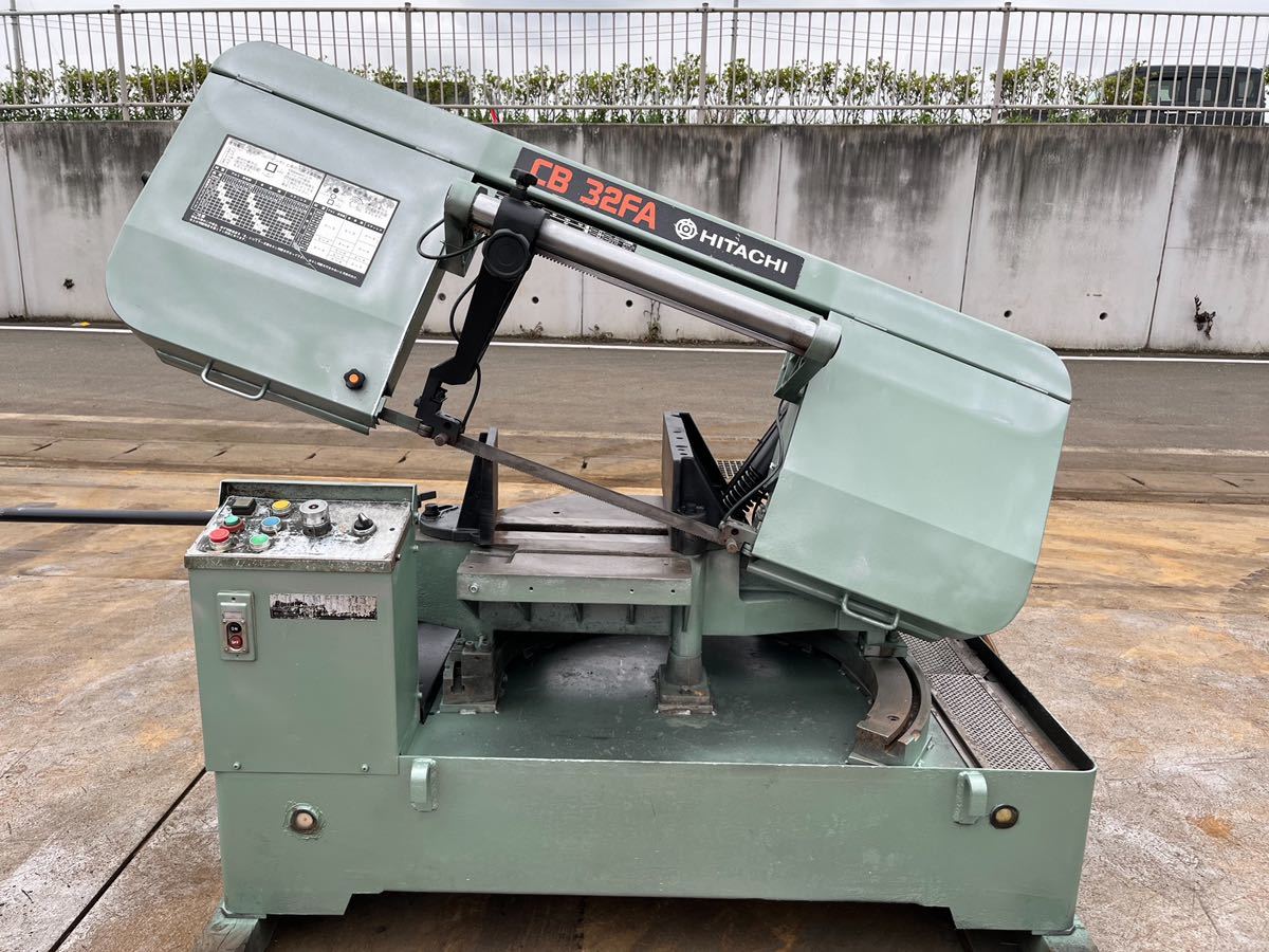 日立工機 三相200V ロータリバンドソー CB 32FA 油圧バイス、ヘッド