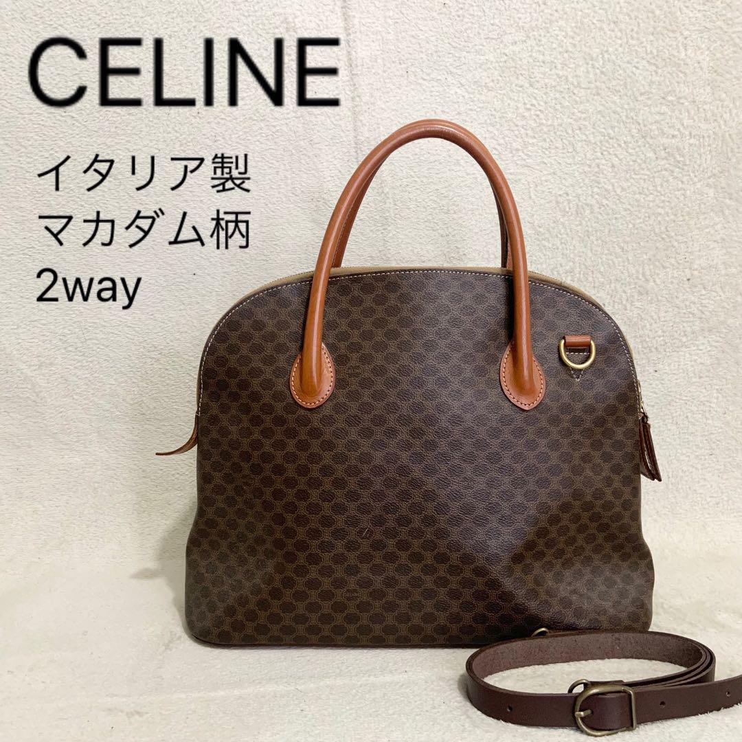 CELINE セリーヌ ハンドバッグ ショルダーバッグ 2way マカダム柄