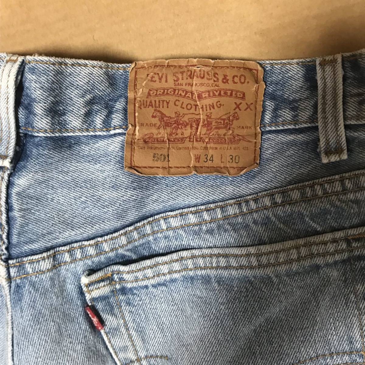 USED LEVI'S 501 デニム ショーツ カットオフ ショートパンツ リーバイス W32 送料無料