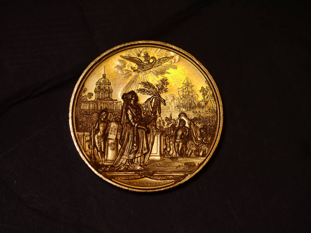  原文:フランス・ナポレオン1世　大型メダル（約63.89g）　パリ風景　1840年 未使用～未使用－
