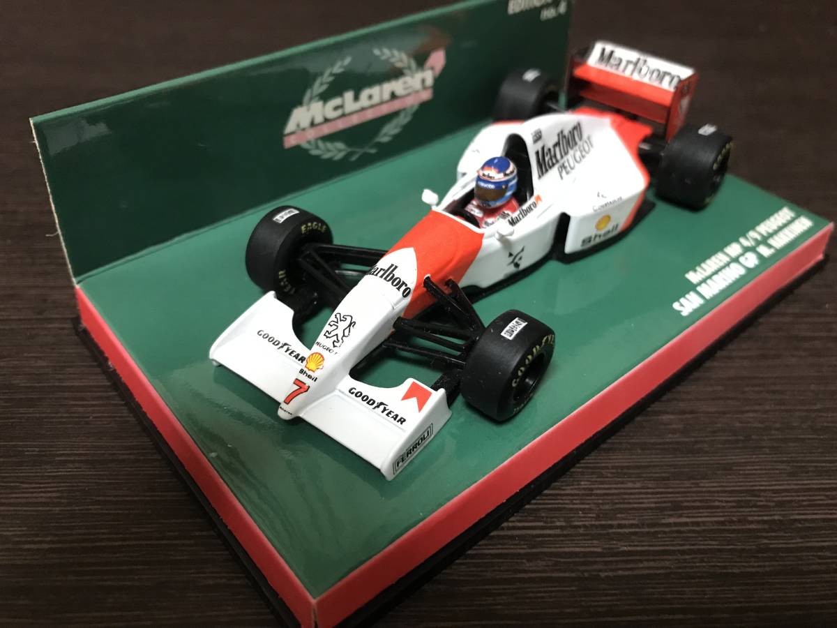 ※ 1/43 MINICHAMPS 【Marlboro】 マクラーレン・プジョー MP4/9 #7 M.ハッキネン サンマリノGP3位 1994_画像1